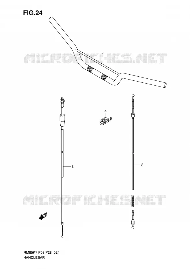 GUIDON Suzuki MOTO 85 RM 2007  RM85LK7(P3/P28)