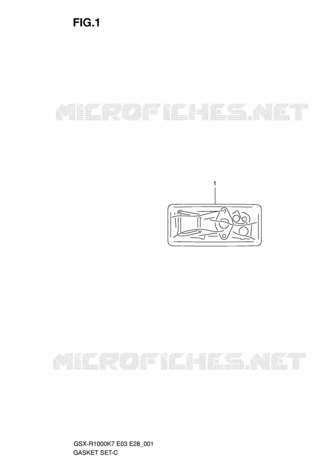 KIT JOINTS Suzuki MOTO 1000 GSX-R 2007  GSX-R1000 K7 (E03)