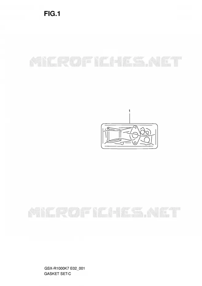 KIT JOINTS Suzuki MOTO 1000 GSX-R 2007  GSX-R1000U2K7(E2)