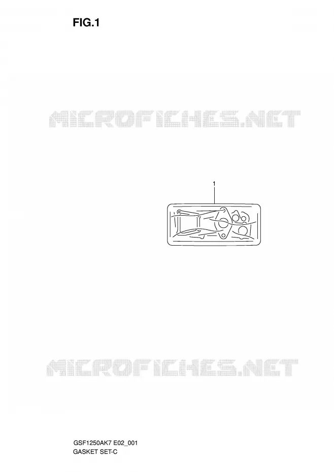 KIT JOINTS Suzuki MOTO 1250 BANDIT-S 2009  GSF1250SAZK9(E2)