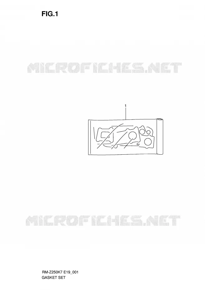KIT JOINTS Suzuki MOTO 250 RM-Z 2009  RM-Z250K9(E19)