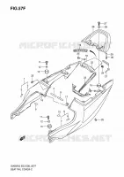 CARENAGE ARRIERE   CAPOT DE SELLE (SV650SK6) pour Suzuki SV-S 650 2006