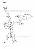 DURITE DE FREIN AVANT (GSF1250AK7/SAK7/AK8/SAK8/AK9/SAK9/SAZK9/SAL0) pour Suzuki BANDIT-S 1250 2010
