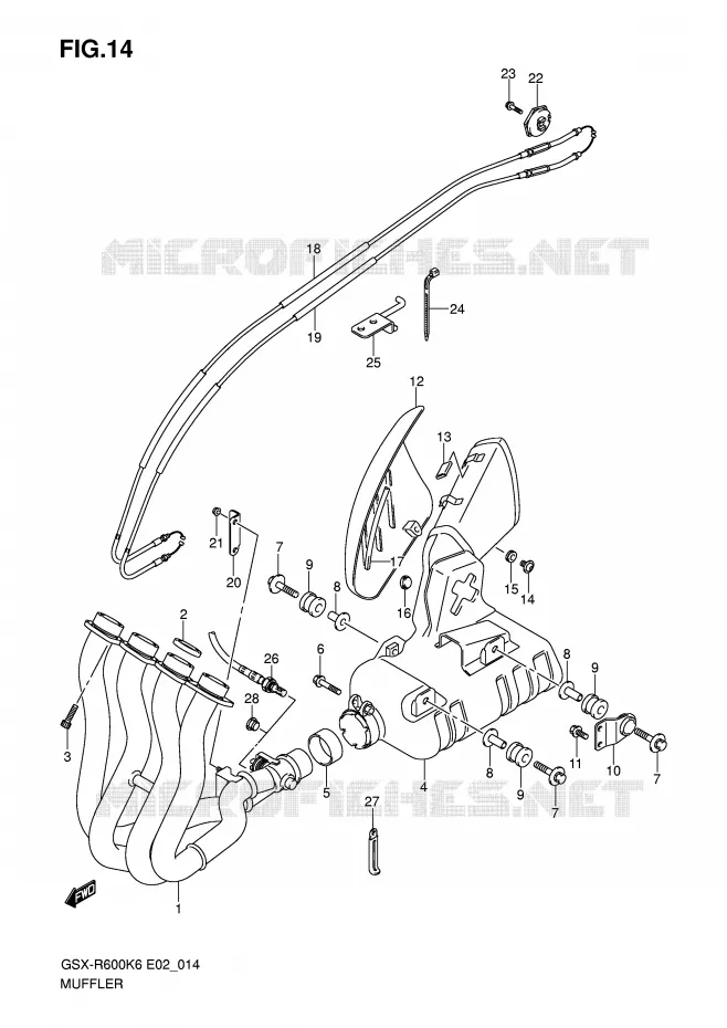 SILENCIEUX Suzuki MOTO 600 GSX-R 2006  GSX-R600U2K6(E2)