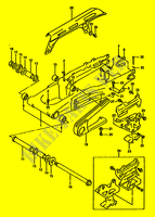 BRAS OSCILLANT ARRIERE (MODELE R) pour Suzuki DR 350 1992