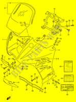 CARENAGES   ETIQUETTES (MODELE T) pour Suzuki DR 650 1994