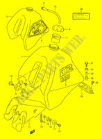 RESERVOIR D'ESSENCE (MODELE L/M) pour Suzuki DR 350 1996