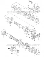 TRANSMISSION (E.NO.106033~) pour Suzuki DR 350 1992