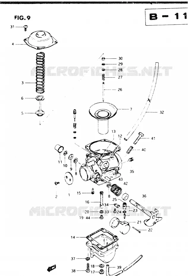 CARBURATEUR Suzuki MOTO 250 DR 1982  DR250SZ/D(E1)
