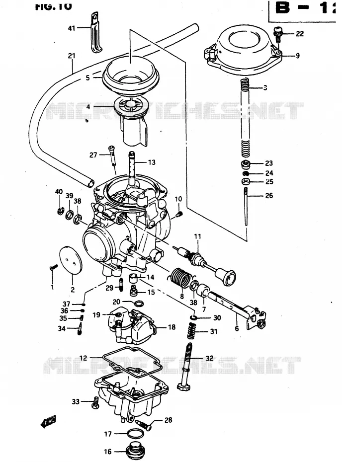 CARBURATEUR Suzuki MOTO 650 DR 1990  DR650RL(L)