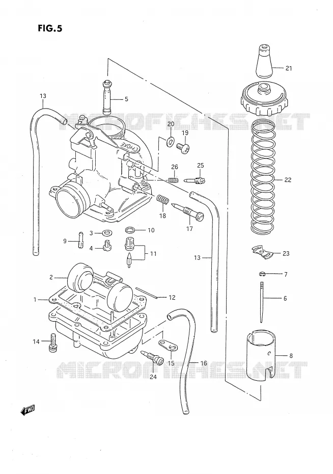 CARBURATEUR Suzuki MOTO 80 DS 1989  DS80K(E24)