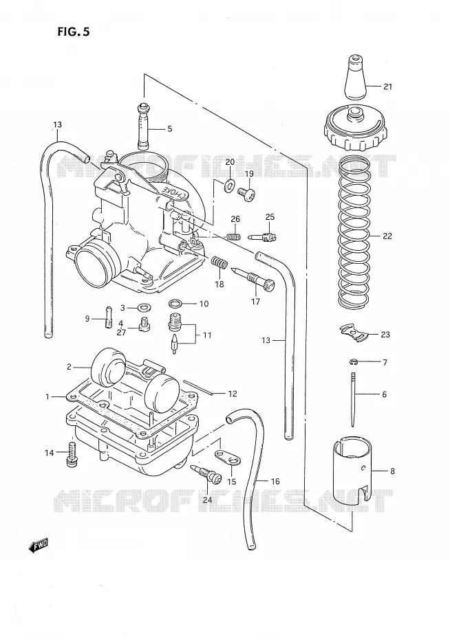 CARBURATEUR Suzuki MOTO 80 DS 1991  DS80M(E3)