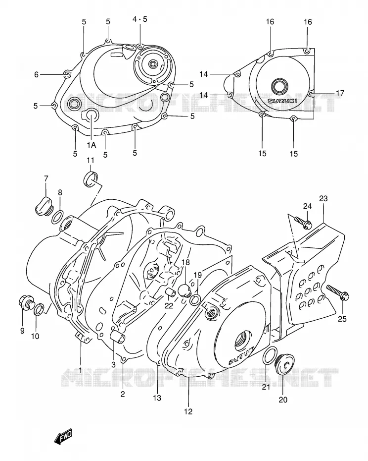 CARTER Suzuki MOTO 125 DR 2001  DR125SEK1(E2)