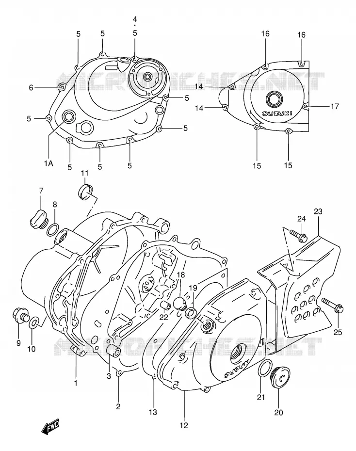 CARTER Suzuki MOTO 200 DR 2002  DR200SEK2(E24)