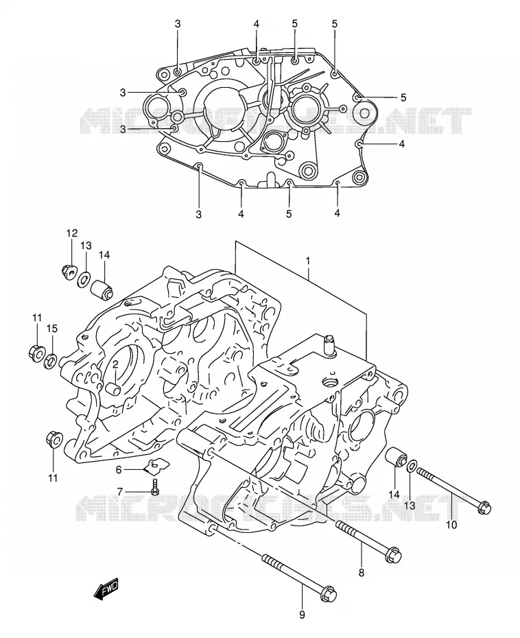 CARTER Suzuki MOTO 200 DR 2005  DR200SEK5(E3/E28)