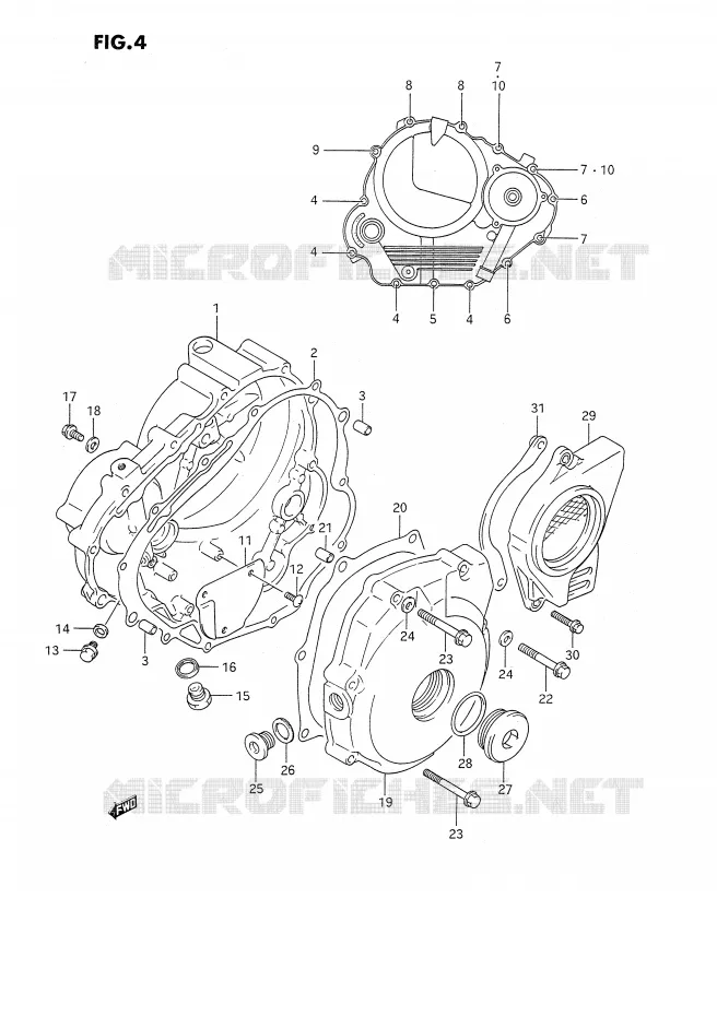 CARTER Suzuki MOTO 350 DR 1994  DR350SR(E2)