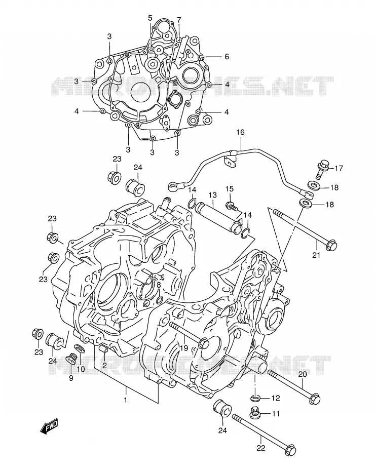 CARTER Suzuki MOTO 350 DR 1998  DR350SEW(E2)