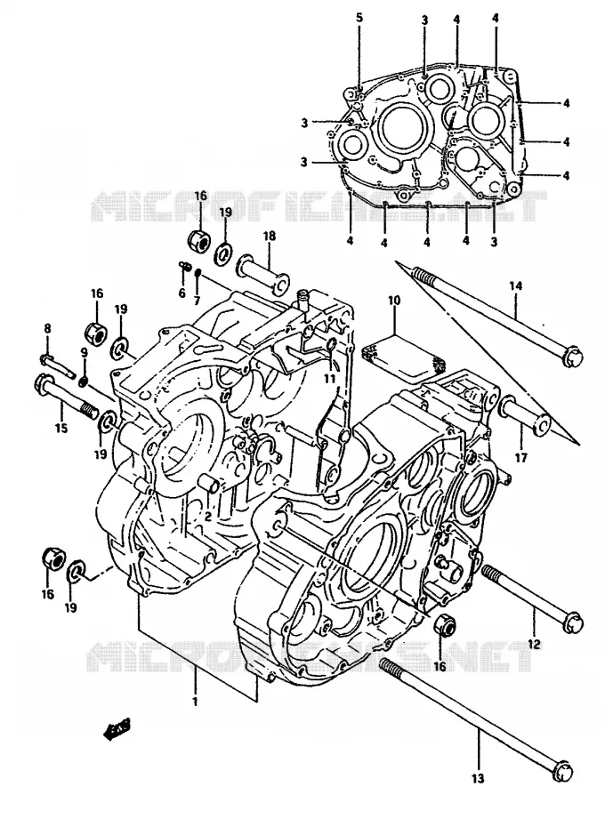 CARTER Suzuki MOTO 650 DR 1990  DR650RSUL(L/M)