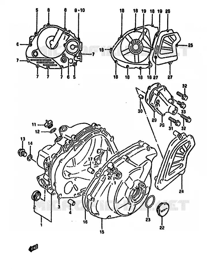 CARTER Suzuki MOTO 650 DR 1994  DR650RUR(N/P/R)
