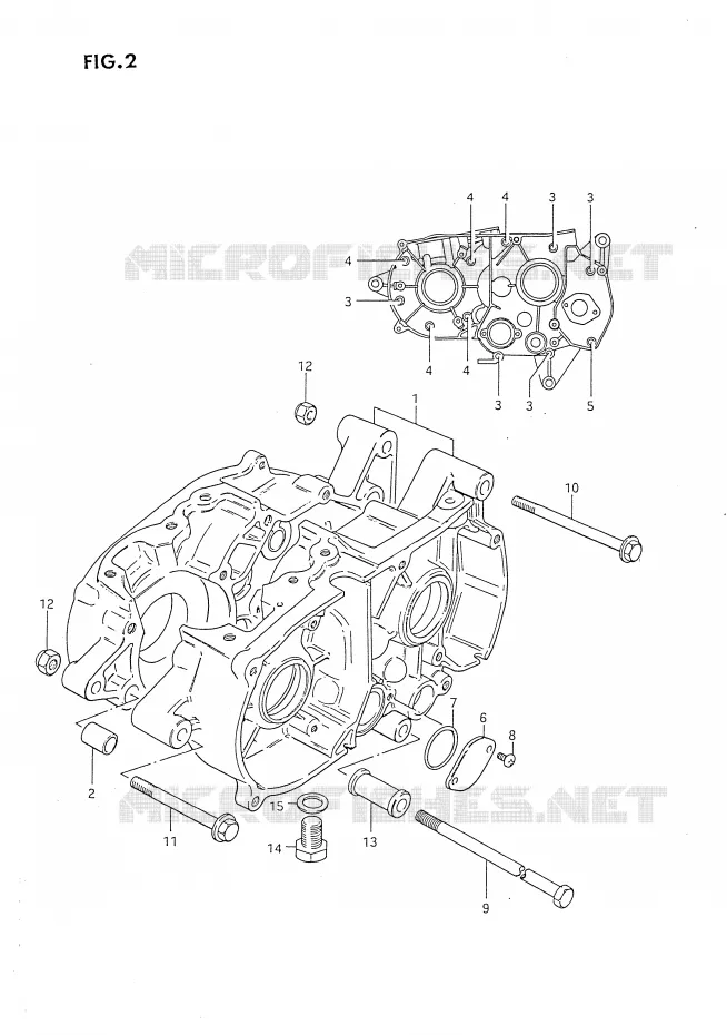 CARTER Suzuki MOTO 80 DS 1987  DS80H(E24)