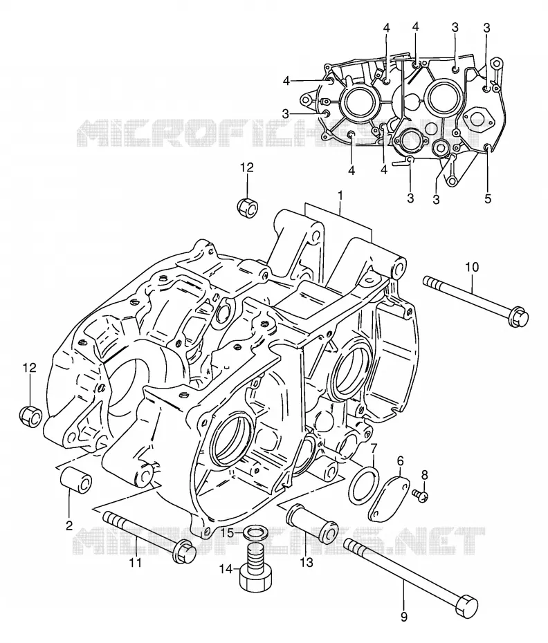CARTER Suzuki MOTO 80 DS 1999  DS80X(E24)