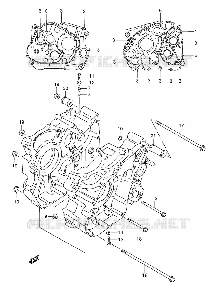 CARTER Suzuki MOTO 800 DR 1997  DR800SUV