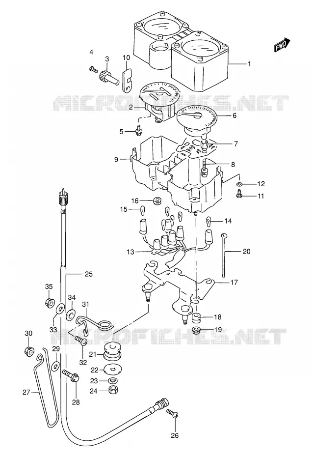 COMPTEUR Suzuki MOTO 250 DR 1995  DR250SES(E24)