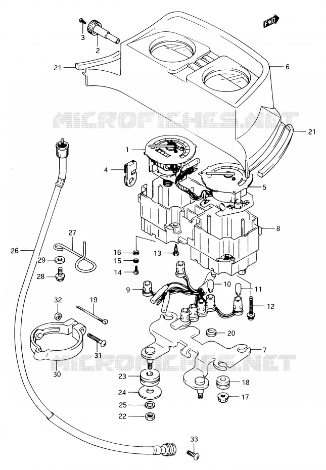 COMPTEUR Suzuki MOTO 650 DR 1990  DR650RSUL(E2)