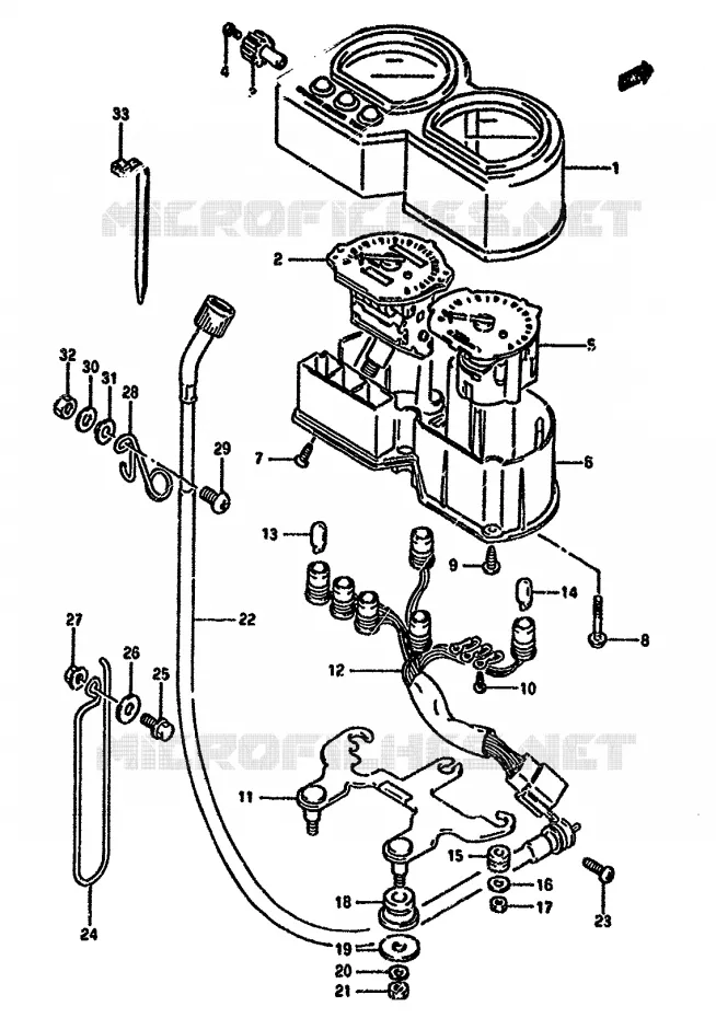 COMPTEUR Suzuki MOTO 650 DR 1992  DR650RUN(N/P/R)