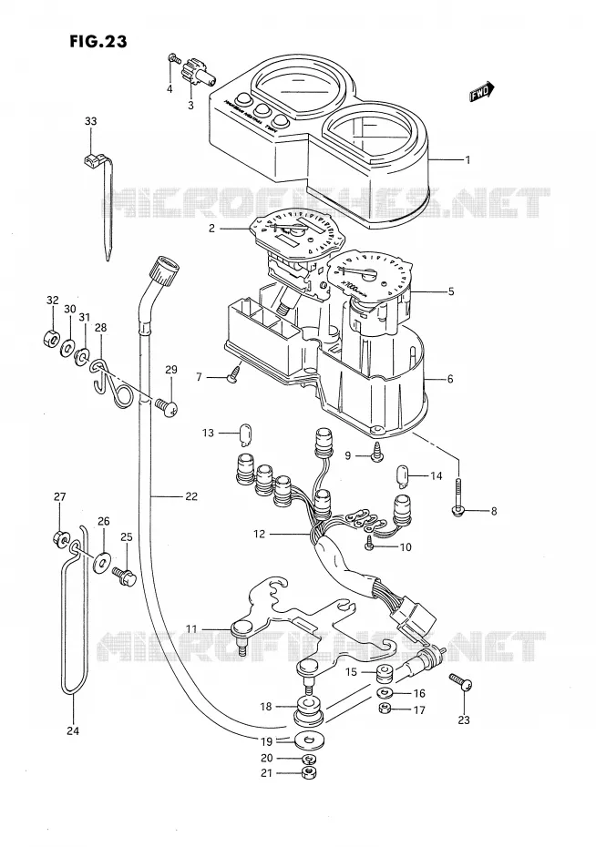 COMPTEUR Suzuki MOTO 650 DR 1993  DR650RP(E4)