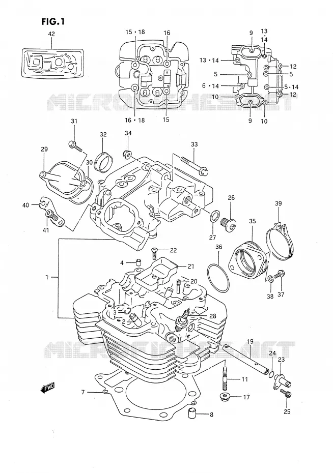 CULASSE Suzuki MOTO 650 DR 1994  DR650RR(E4)