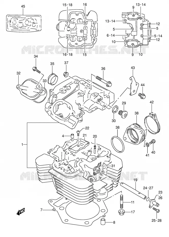 CULASSE Suzuki MOTO 650 DR 1995  DR650RSES(E4)