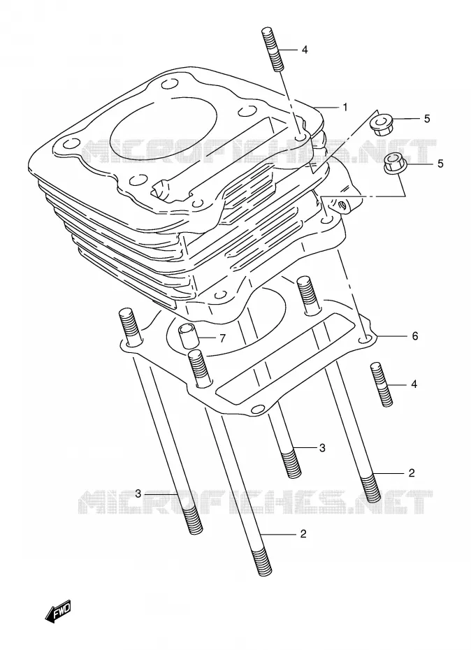 CYLINDRE Suzuki MOTO 125 DR 1999  DR125SEX(E4)