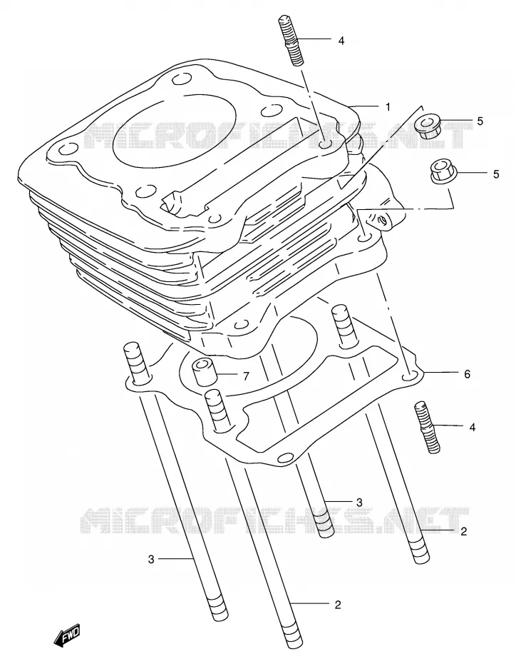 CYLINDRE Suzuki MOTO 200 DR 2000  DR200SEY(E24)