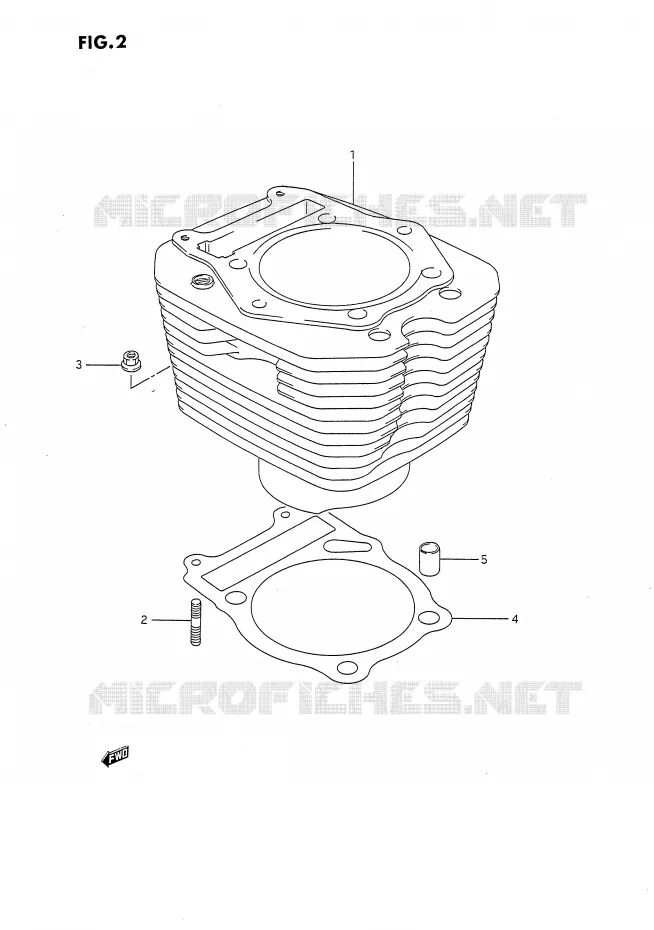 CYLINDRE Suzuki MOTO 650 DR 1994  DR650R(E4)