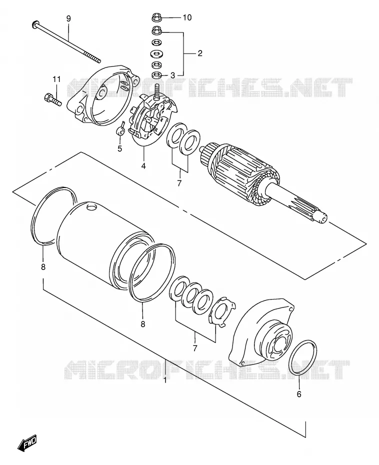 DEMARREUR Suzuki MOTO 650 DR 1997  DR650SEV(E4)