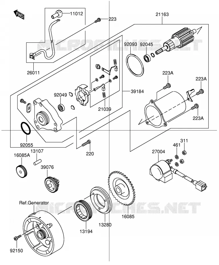 DEMARREUR Suzuki SCOOTER 110 FD 2003  FD112KK3(E41)