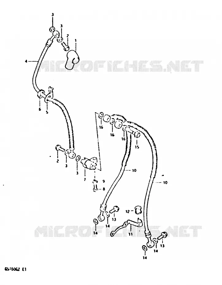DURITE DE FREIN AVANT (MODELE X) Suzuki MOTO 650 GS 1982  GS650GZ(X/Z)