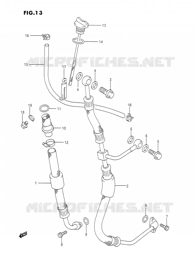 DURITE D'HUILE Suzuki MOTO 350 DR 1991  DR350SM(E2)