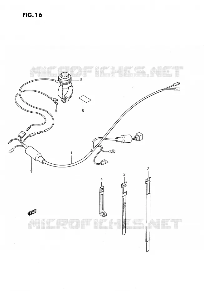 FAISCEAU ELECTRIQUE Suzuki MOTO 80 DS 1987  DS80H(E3)