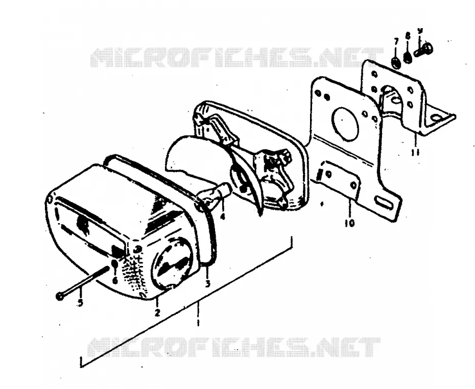 FEU ARRIERE Suzuki MOTO 400 GS 1978  GS400EC(C/N)