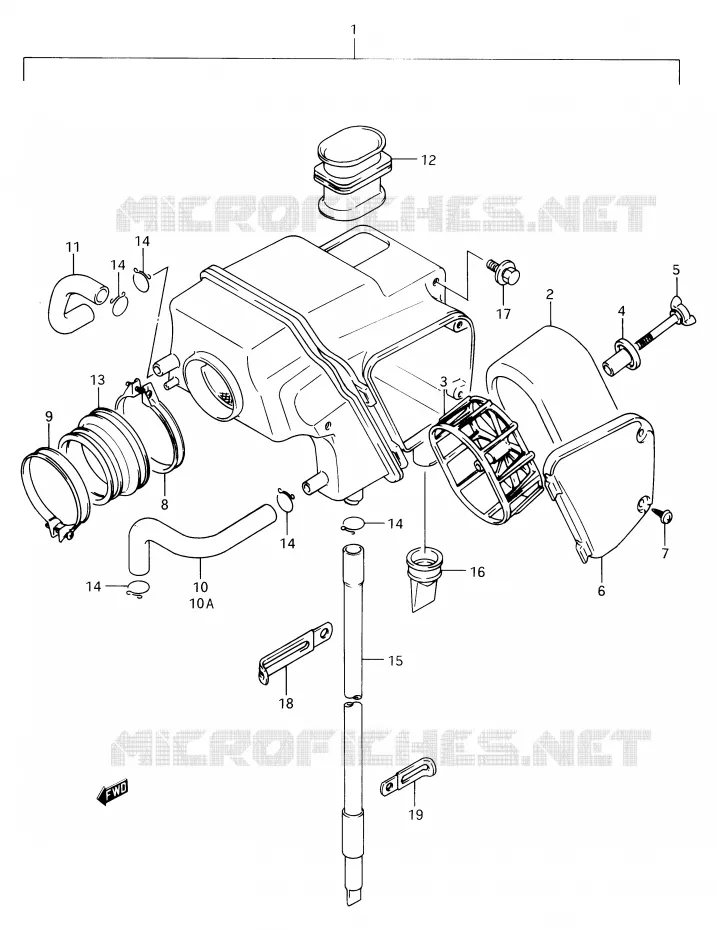 FILTRE A AIR Suzuki MOTO 650 DR 1990  DR650RSL(E2)