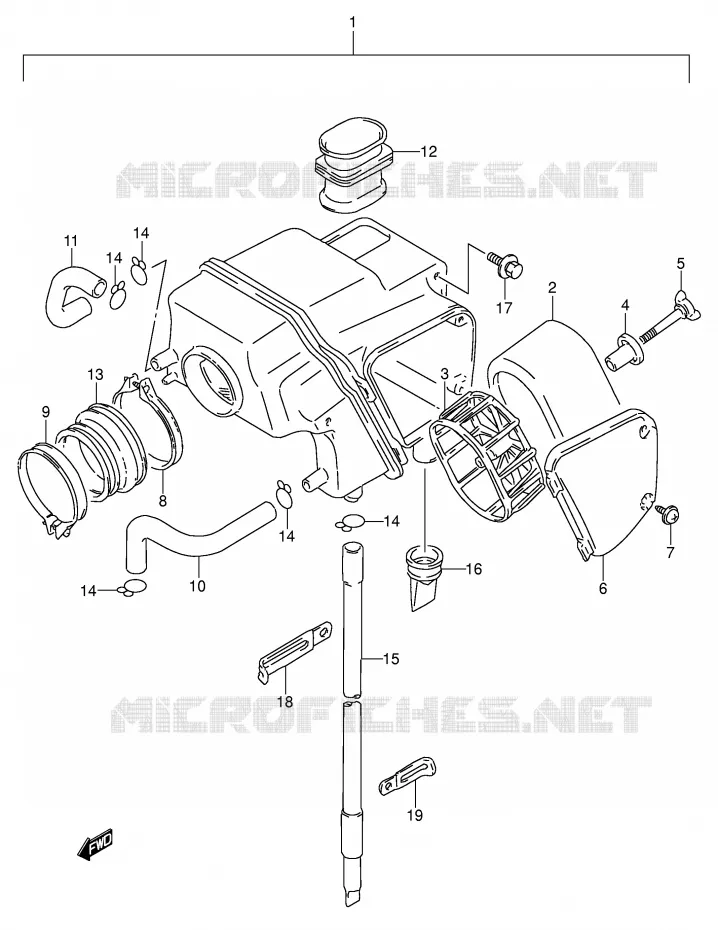 FILTRE A AIR Suzuki MOTO 650 DR 1994  DR650RSER(E4)