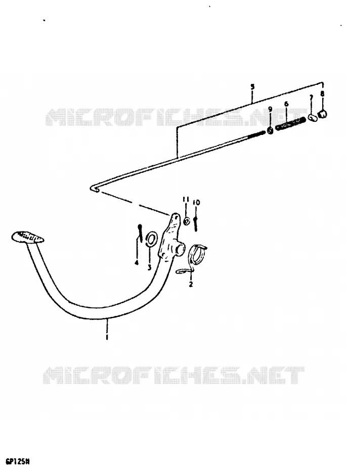FREIN ARRIERE Suzuki MOTO 125 GP 1992  GP125N(C/N)