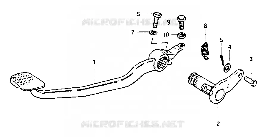 FREIN ARRIERE Suzuki MOTO 550 GS 1982  GS550LZ