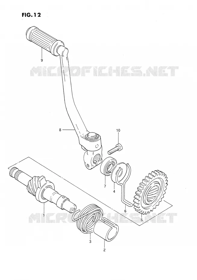 KICK Suzuki MOTO 80 DS 1987  DS80H(E24)