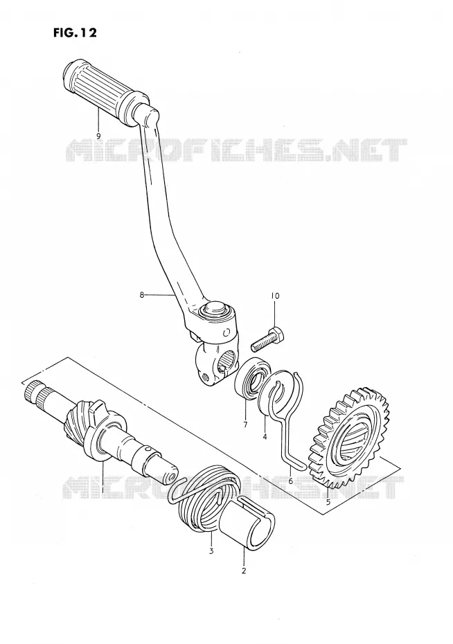 KICK Suzuki MOTO 80 DS 1992  DS80N(E3)