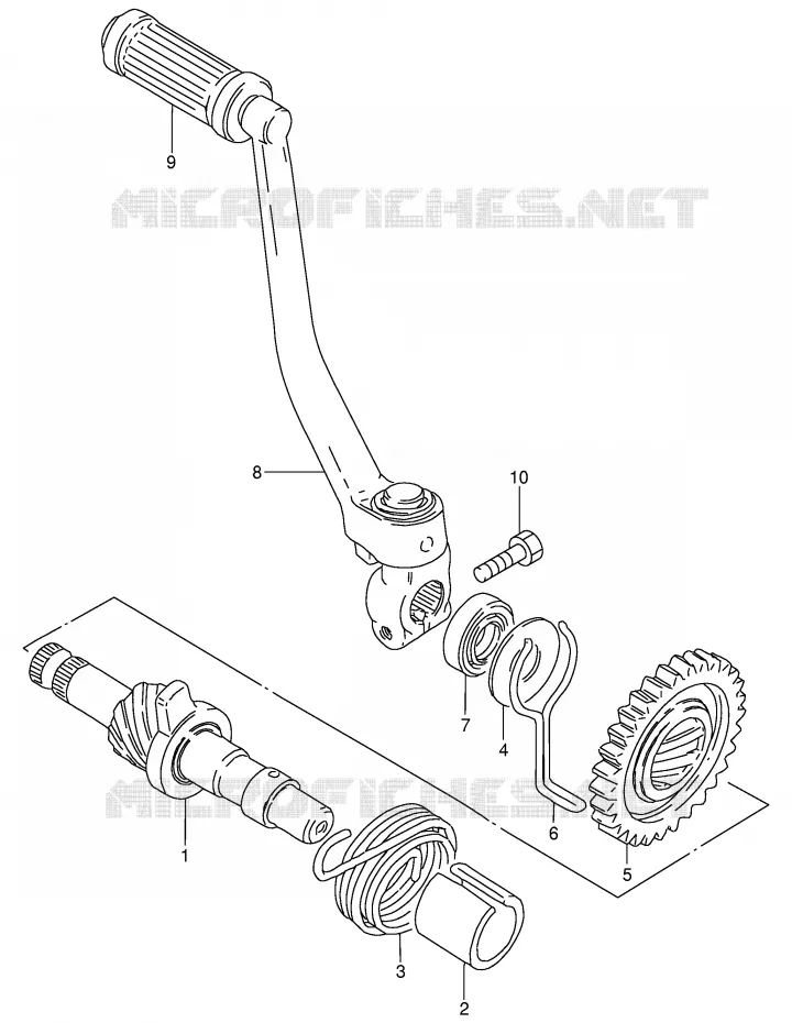 KICK Suzuki MOTO 80 DS 1997  DS80V(E3/E28)