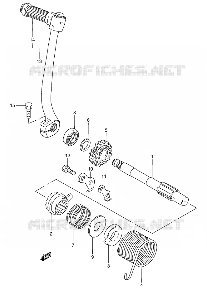 KICK Suzuki SCOOTER 80 FB 1991  FB80M(E1)
