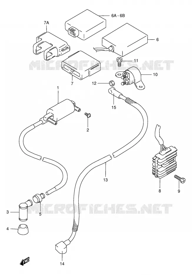 PARTIE ELECTRIQUE Suzuki MOTO 125 DR 1999  DR125SEX(E4)